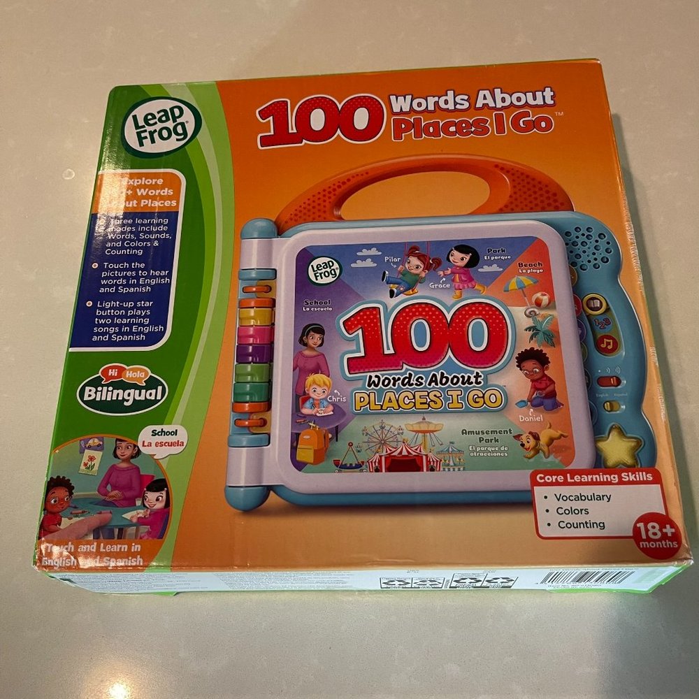 Leap Frog Toddler 100 Words about Places I Go Electronic Book
